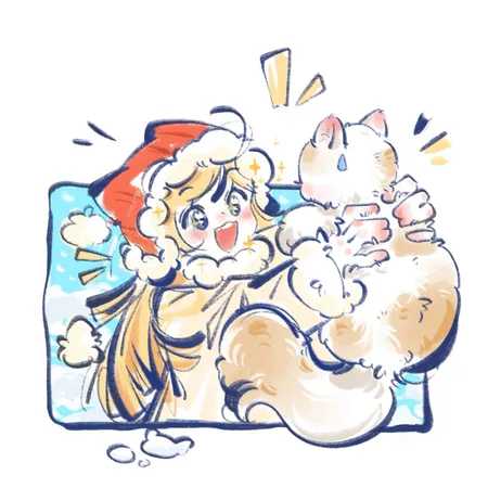 雪妈妈,擅长给猫们洗澡。